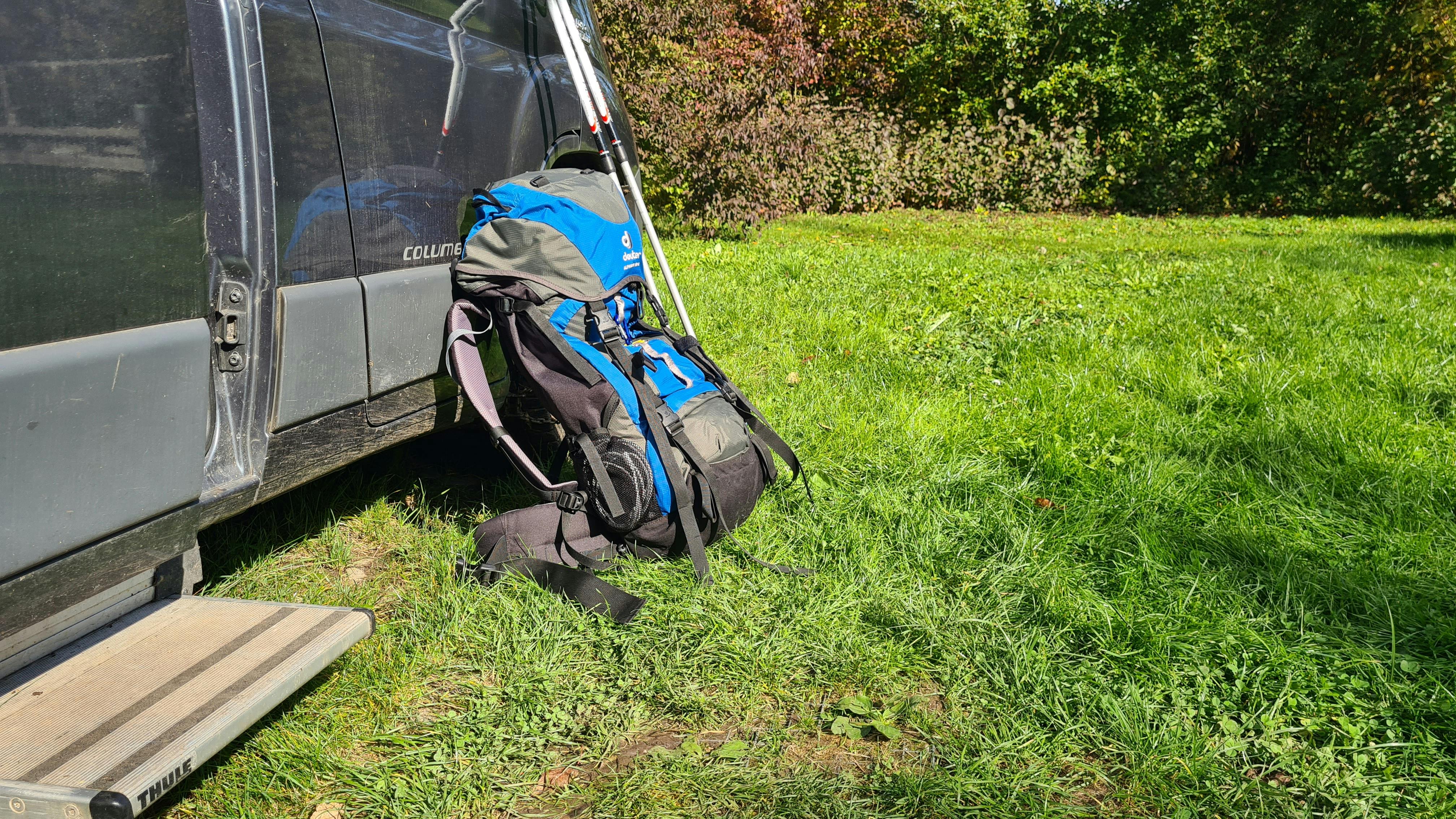 Der Rucksack ist für die 5 Tages Trainingsrunde schon gepackt.