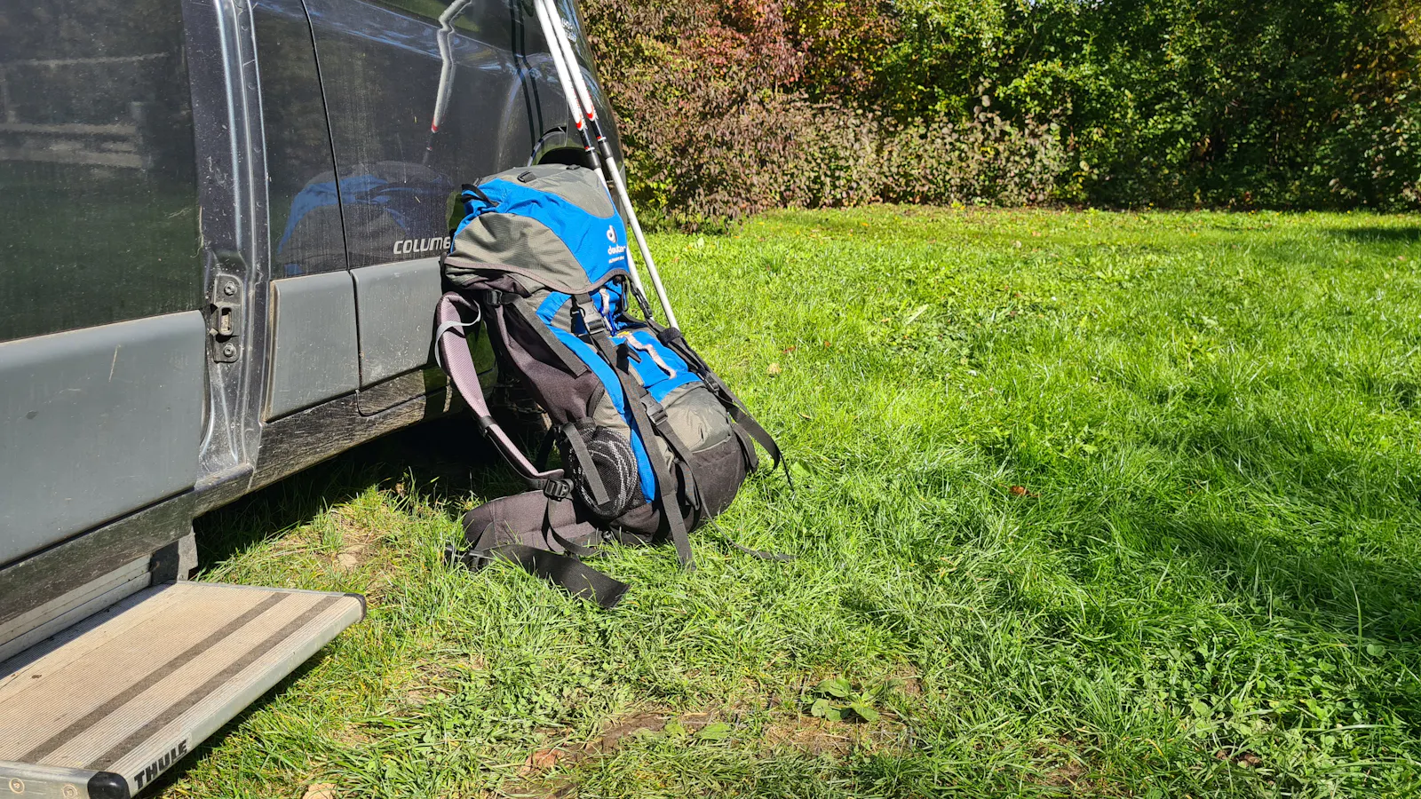 Der Rucksack ist für die 5 Tages Trainingsrunde schon gepackt.