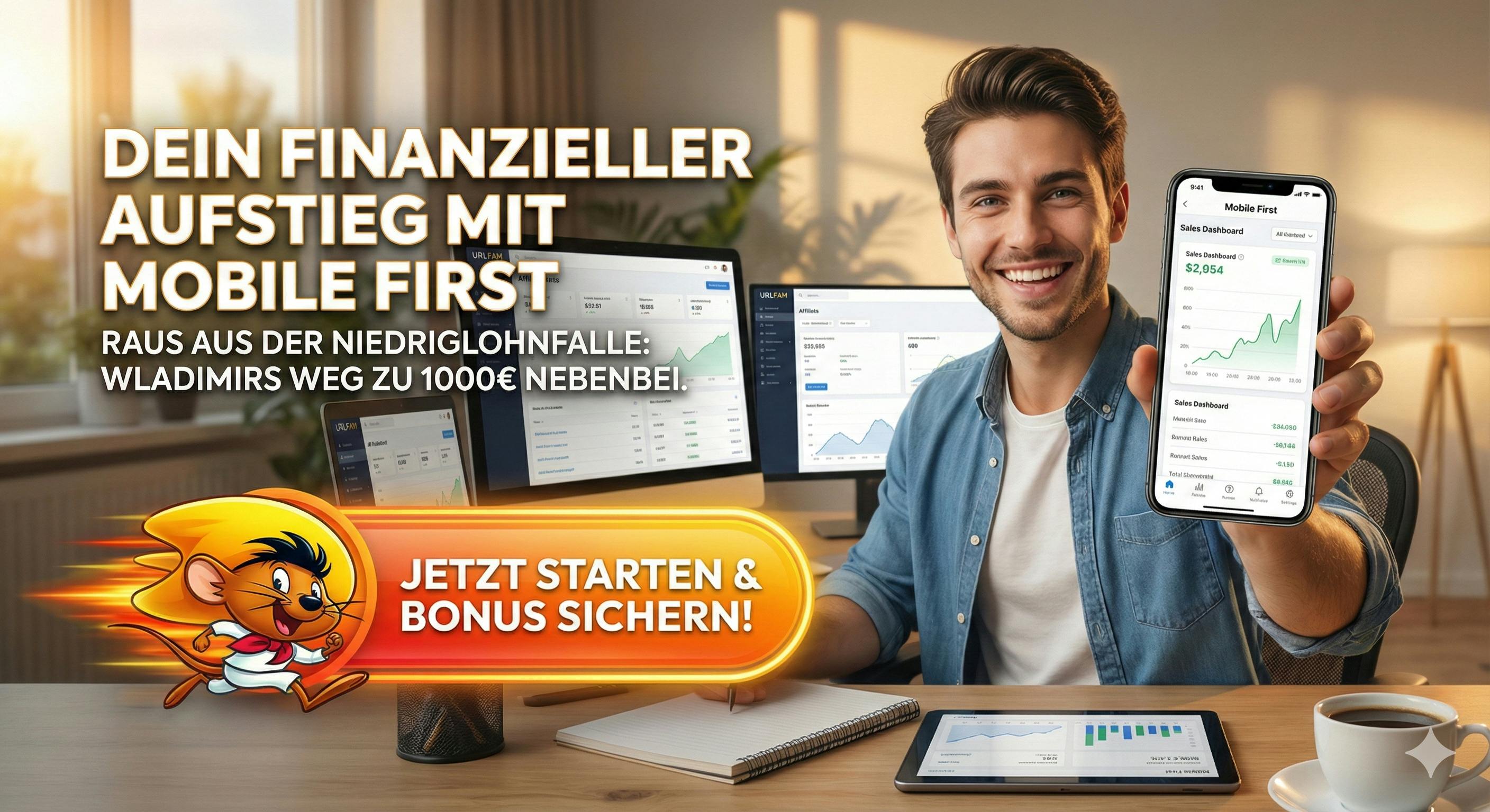 Die Welt ist mobil. Fast jeder Einkauf, jede Entscheidung beginnt heute auf dem Smartphone.

Die meisten Webseiten sind aber immer noch für Desktop-Computer gebaut – auf dem Handy sind sie langsam und unübersichtlich. Genau hier lag die Marktlücke.
