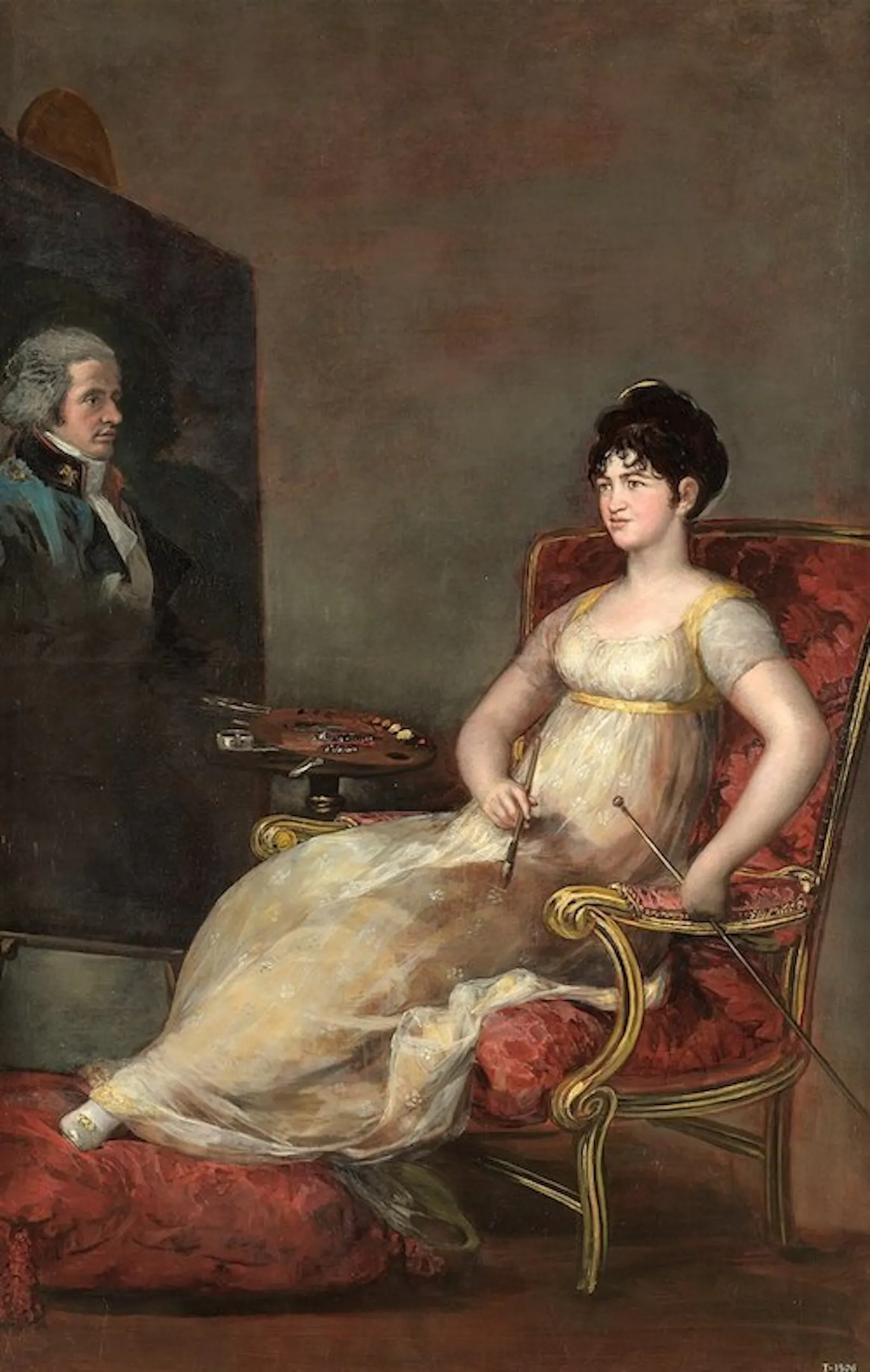 Die Gräfin von Villafranca malt ihren Mann