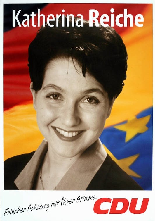 Katherina Reiches Wahlplakat von 1998 - damals versprach sie "frischen Schwung"

Credit: WikiCommons