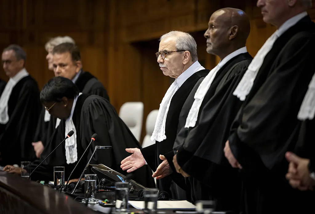 Der IGH vor der Urteilsverkündung