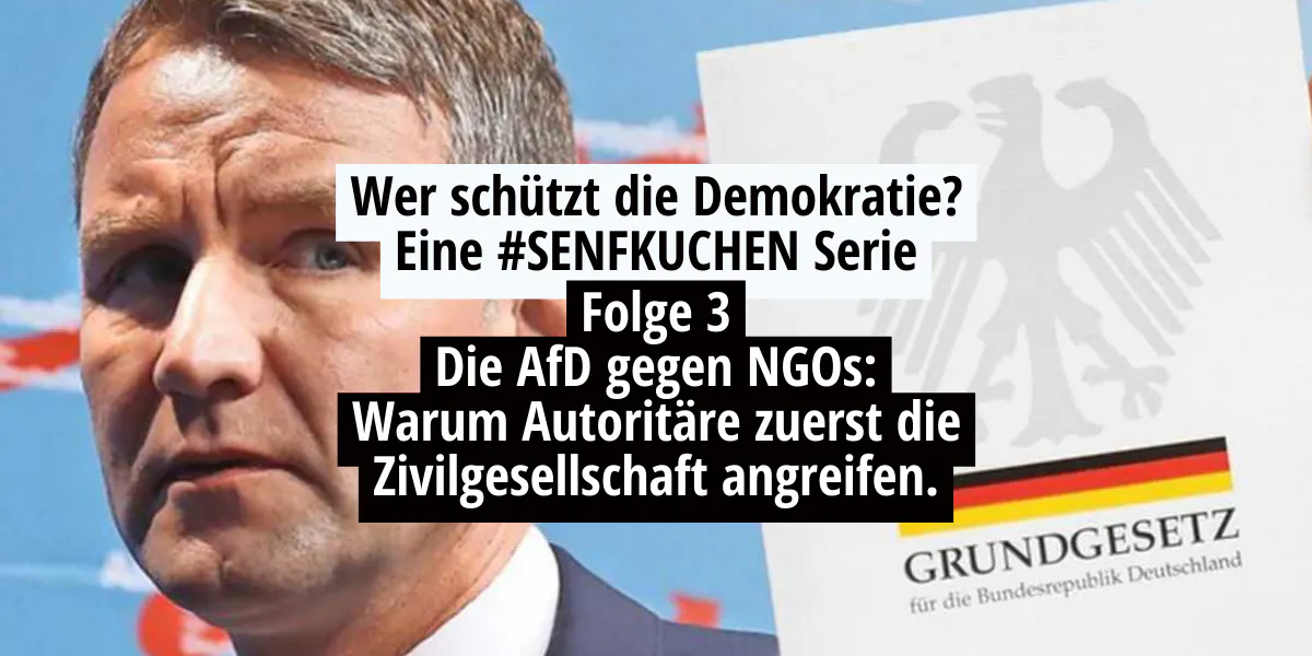 Wer schützt die Demokratie? NGOs zwischen Angriff, Verantwortung und politischer Instrumentalisierung.Folge 3: Die AfD gegen NGOs — Warum Autoritäre zuerst die Zivilgesellschaft angreifen