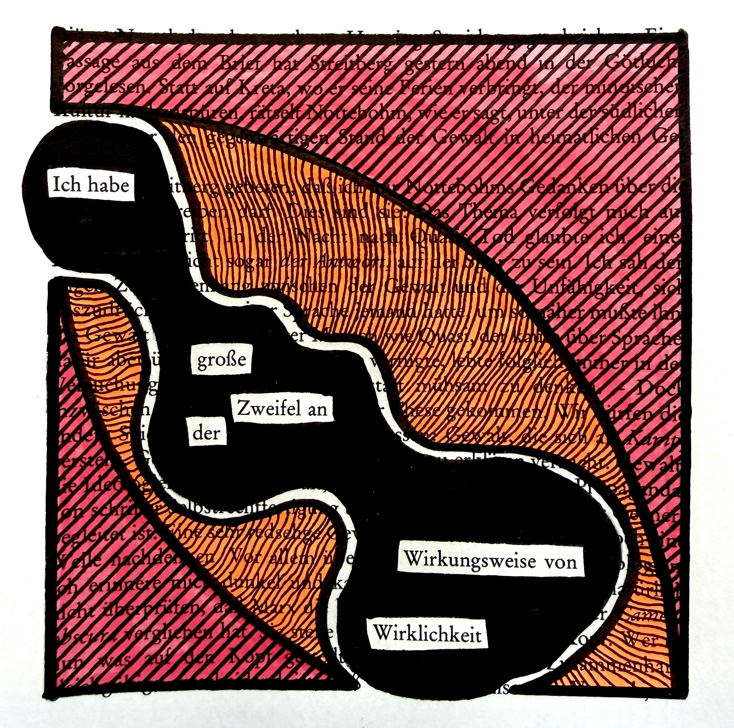Textverdunkelung: Ich habe große Zweifel an der Wirkungsweise von Wirklichkeit
