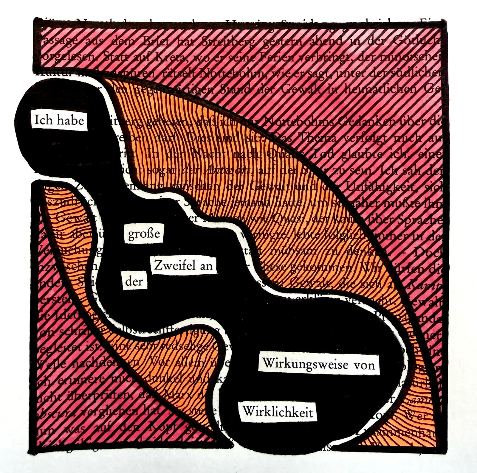 Textverdunkelung: Ich habe große Zweifel an der Wirkungsweise von Wirklichkeit