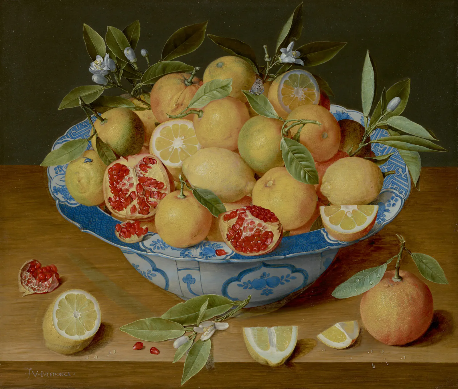 Jacob van Hulsdonck (Flemish, 1582 - 1647): Still Life with Lemons, Oranges, and a Pomegranate, about 1620–1630
Oil on panel, The J. Paul Getty Museum, Los Angeles, 86.PB.538