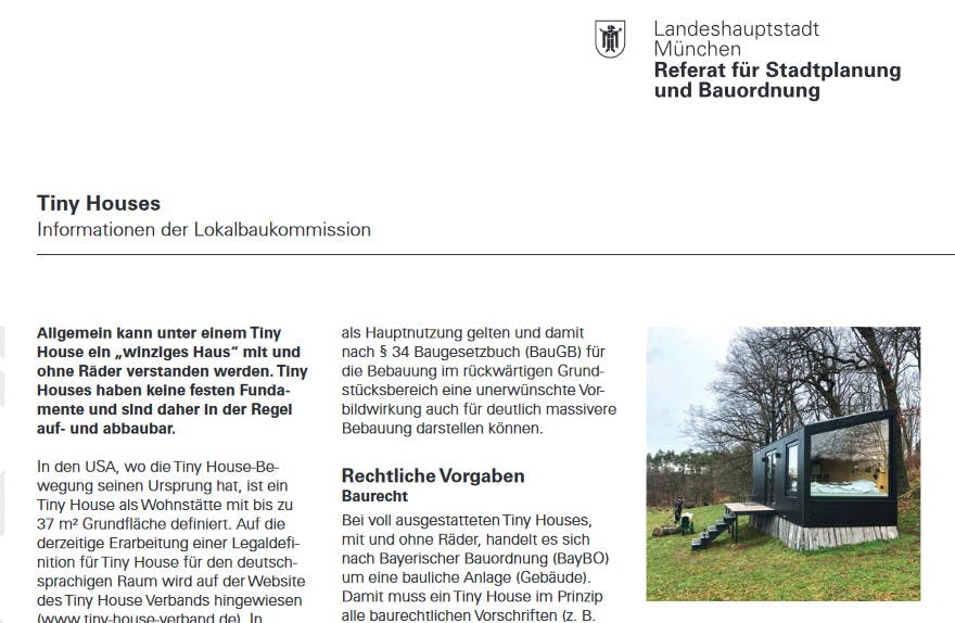 Flyer der Stadt München