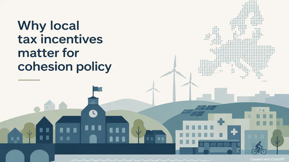 Why local tax incentives matter for cohesion policy