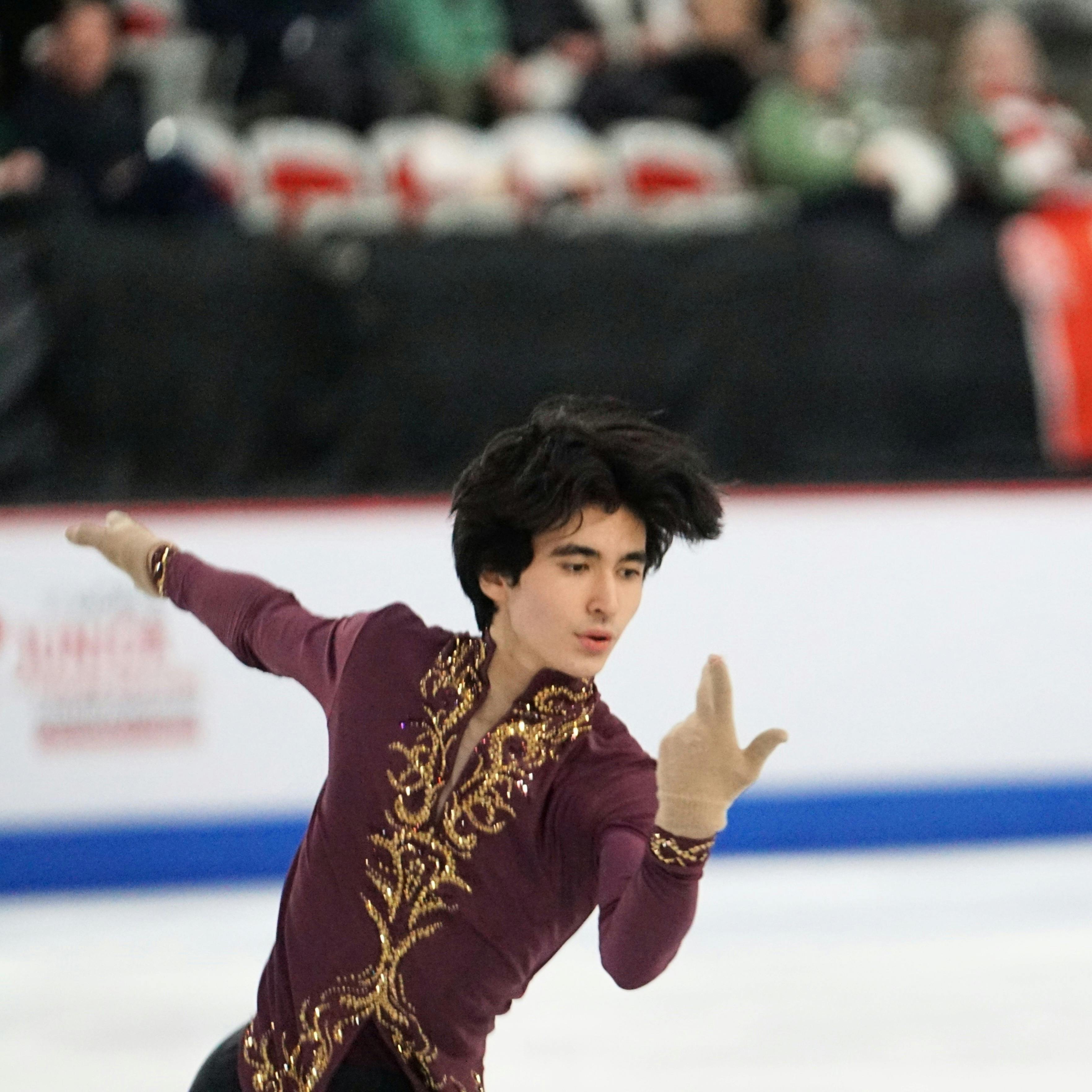 Eiskunstläufer Naoki Rossi bei der Junioren-WM 2023