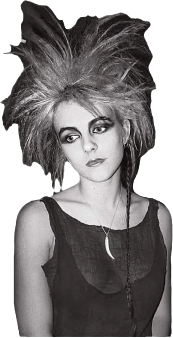 Bild von Liz Hurley in Goth-Styling