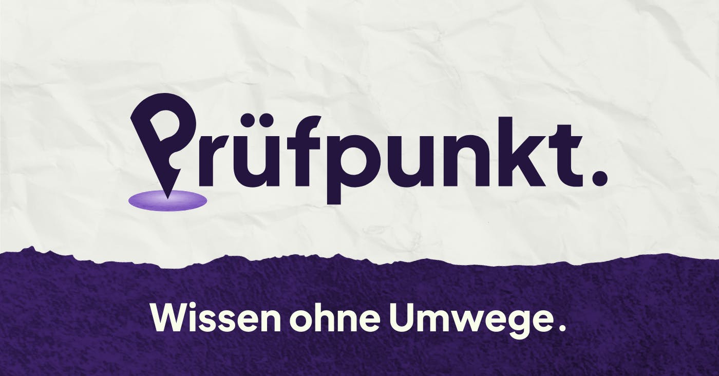 Prüfpunkt-Logo. Wissen ohne Umwege.