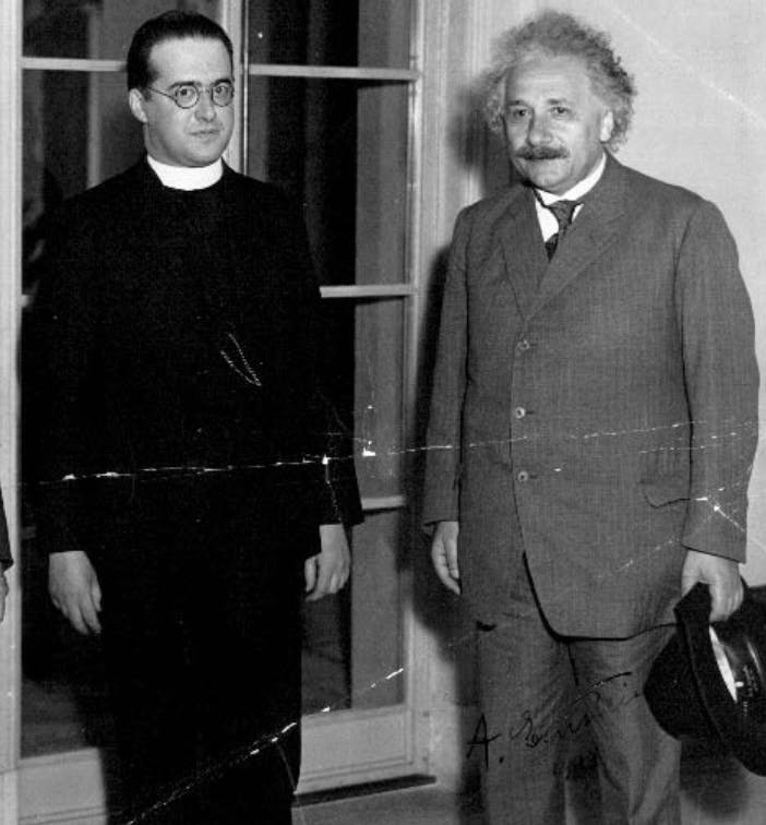 Lemaitre und Einstein, 1933 (Bild: gemeinfrei)