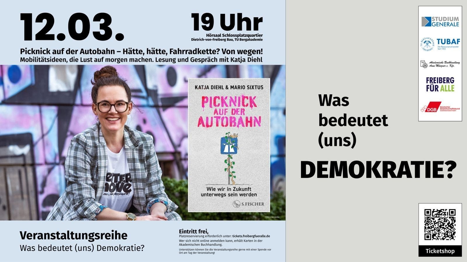Sharepic zu einer Veranstaltung mit mir am 12. März in Freiberg.