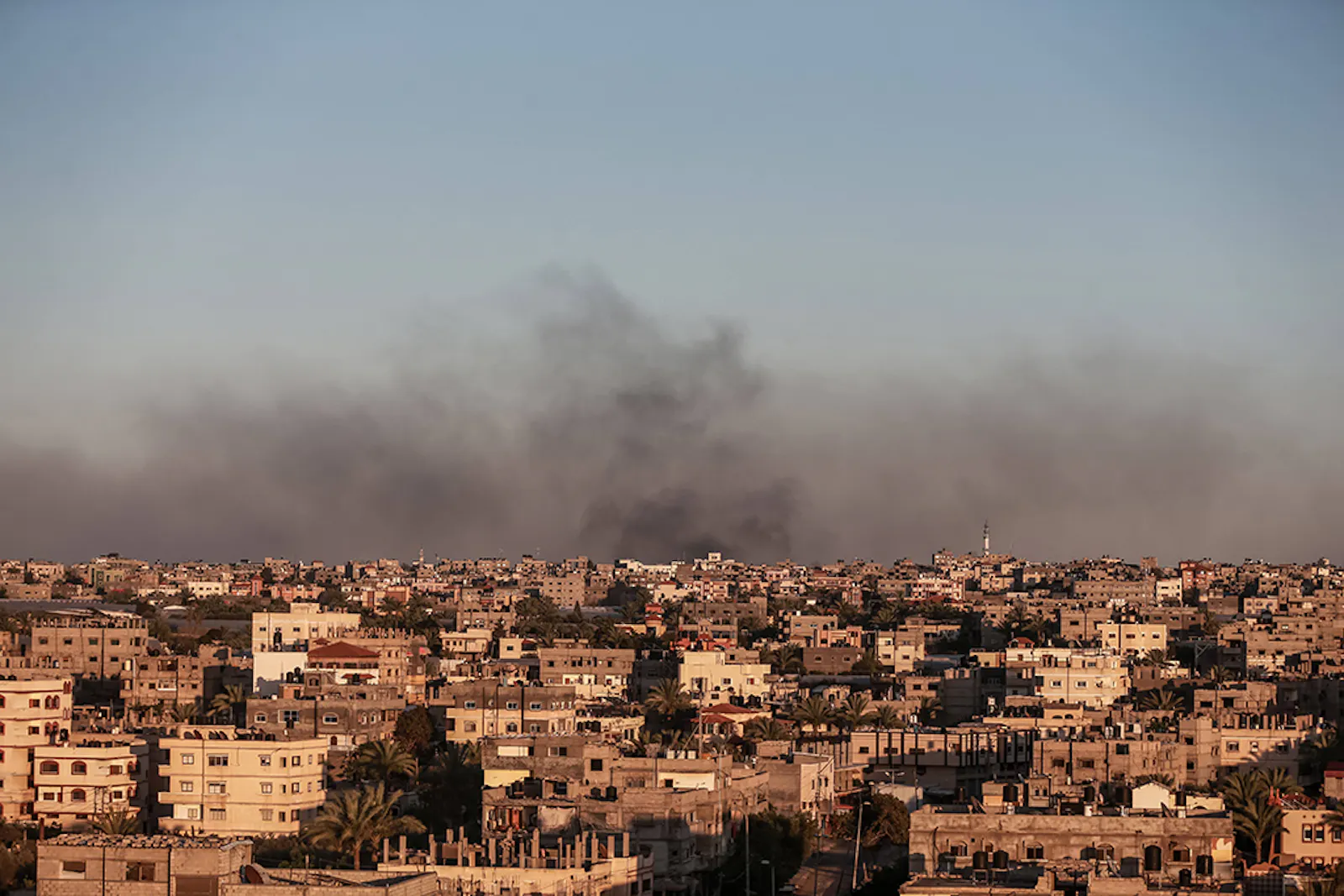 Rauch über Rafah