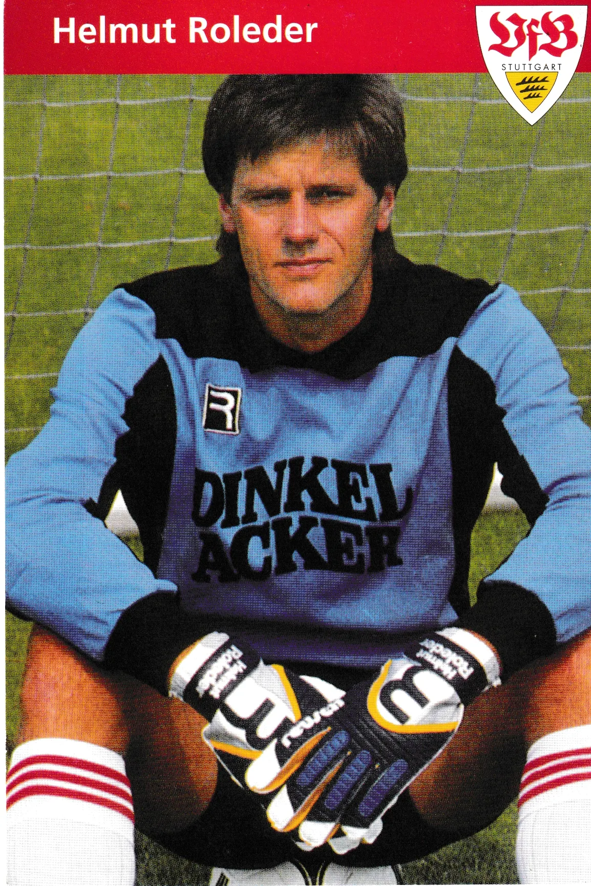 Helmut Roleder im Trikot seiner eigenen Sportskollektion Roleder Sportswear