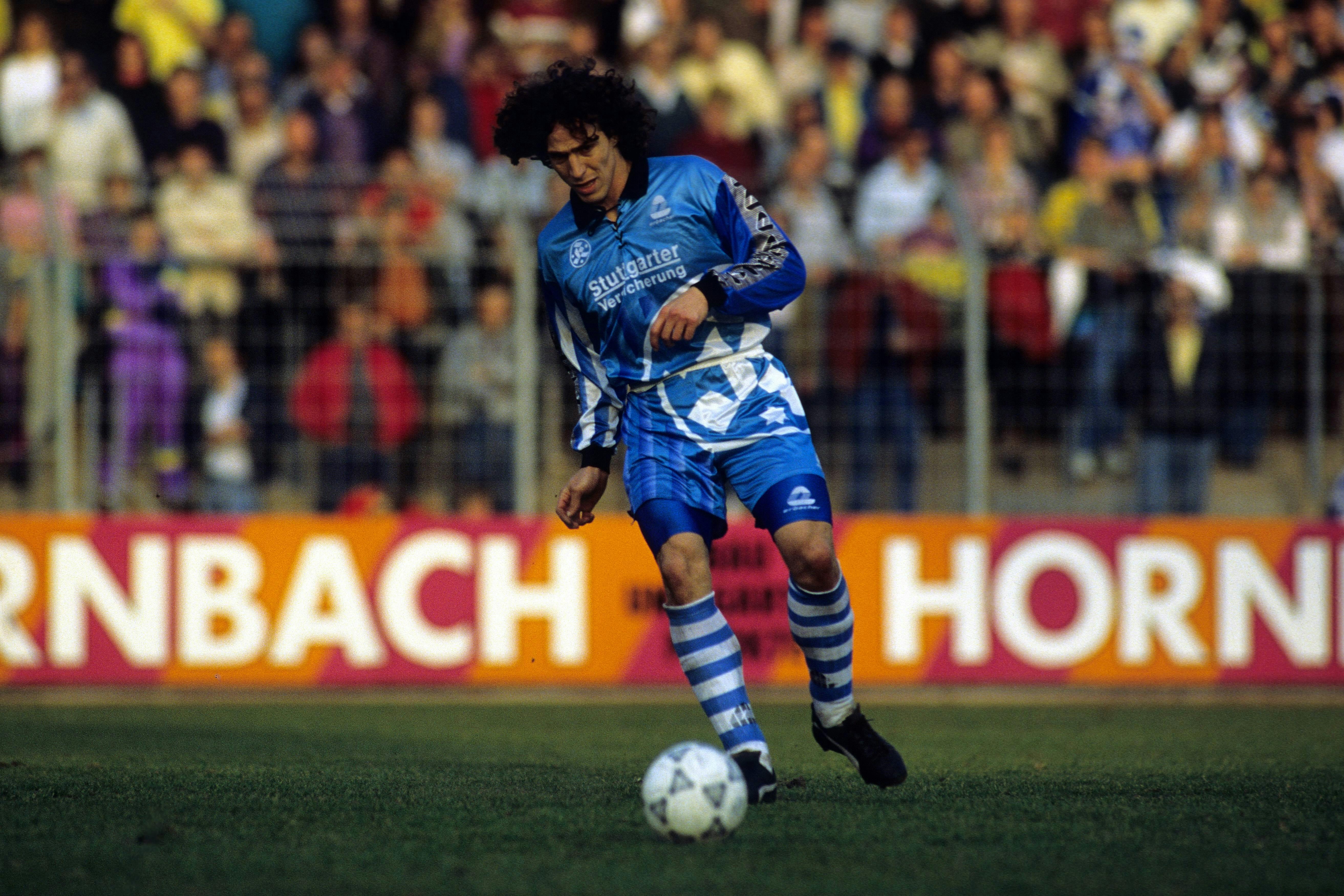 Andreas Keim im Trikot der Stuttgarter Kickers der Saison 1991/92.
