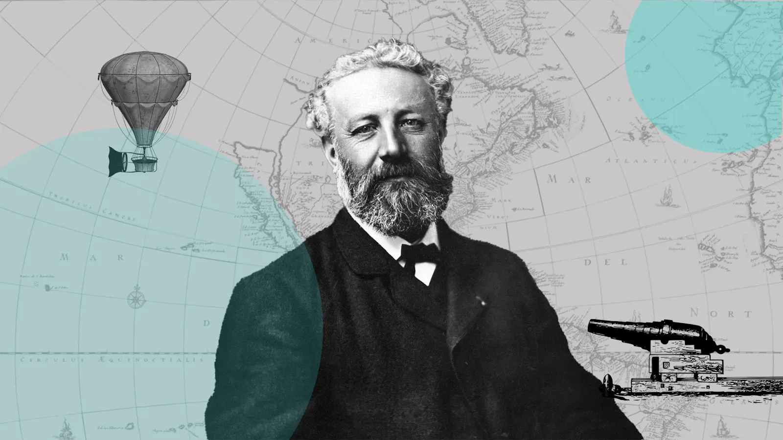 Porträt von Jules Verne, ca. 1878, fotografiert von Nadar