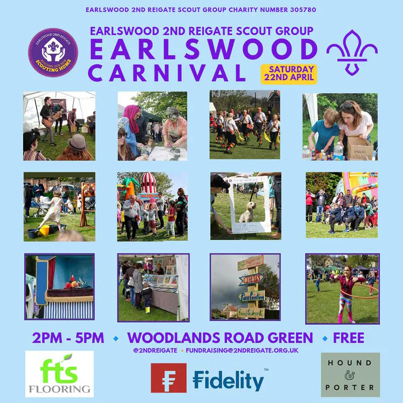 Poster for Earlswood Carnival 2023