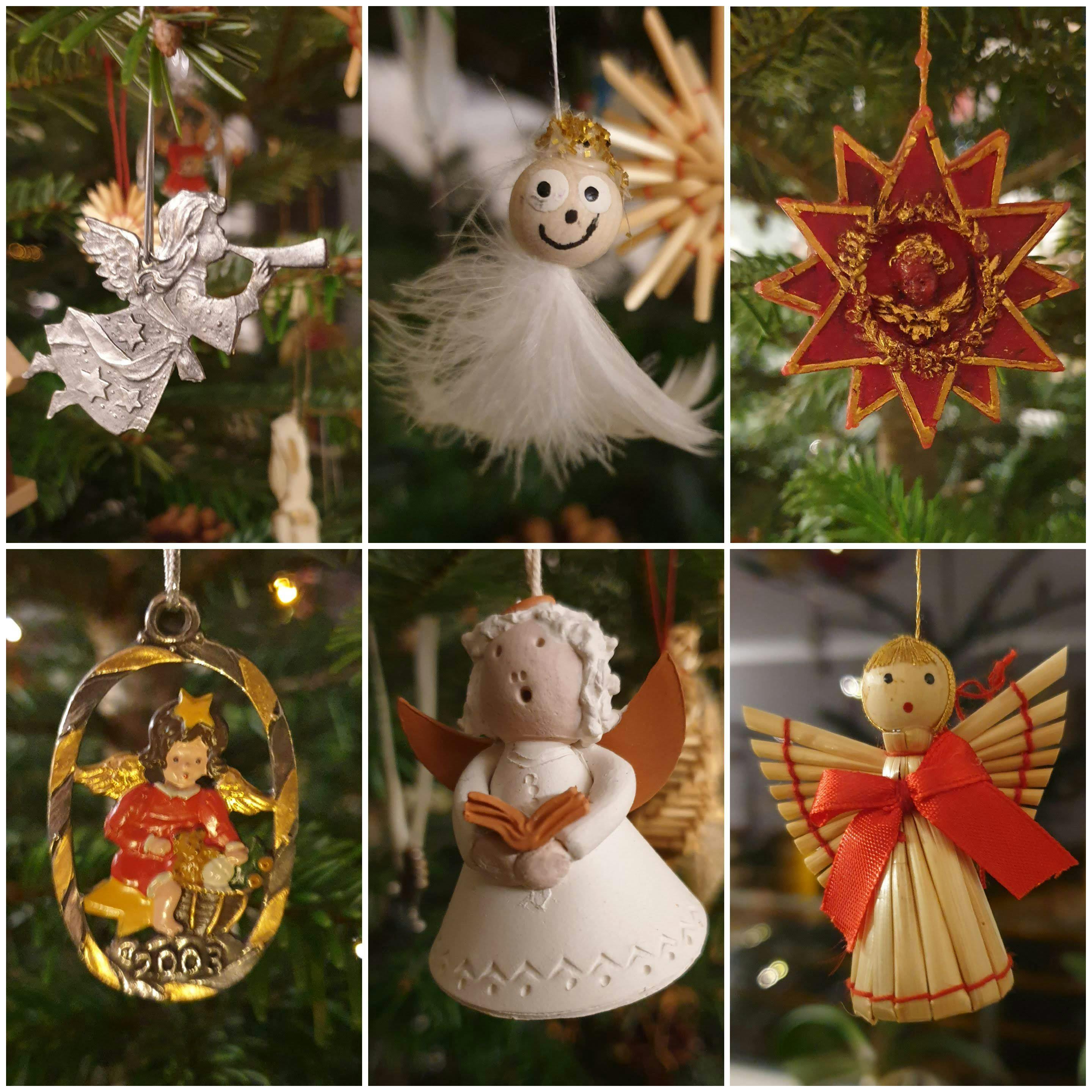 Collage aus Engeln - Frohe Weihnachten