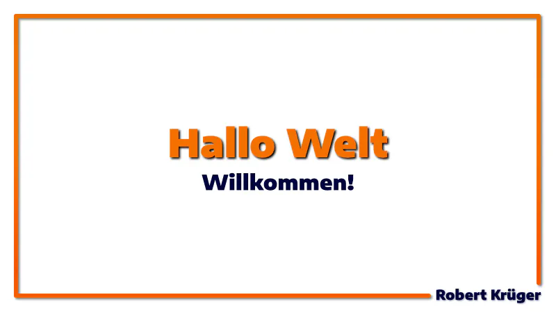 Willkommen auf meinem Blog!