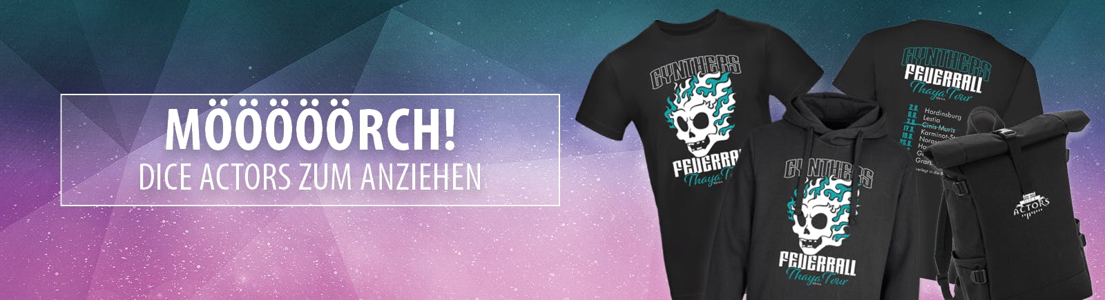 Mööööörch! Dice Actors zum Anziehen