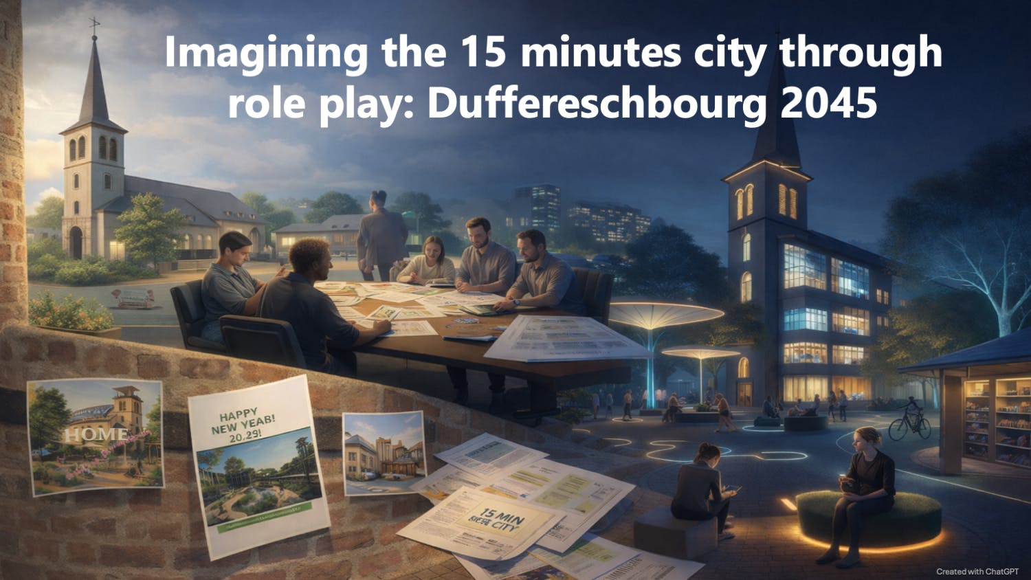Imagining the 15 minutes city through role play: Duffereschbourg 2045