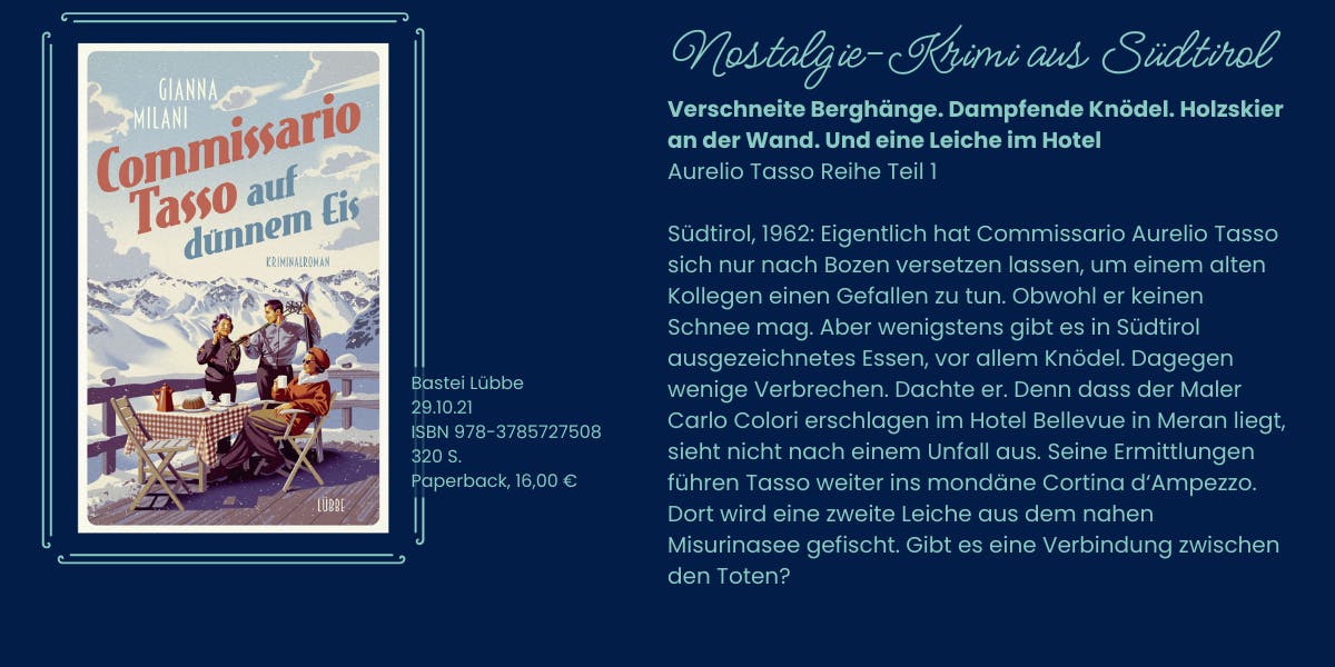 Cover und Klappentext des Romans Commissario Tasso auf dünnem Eis