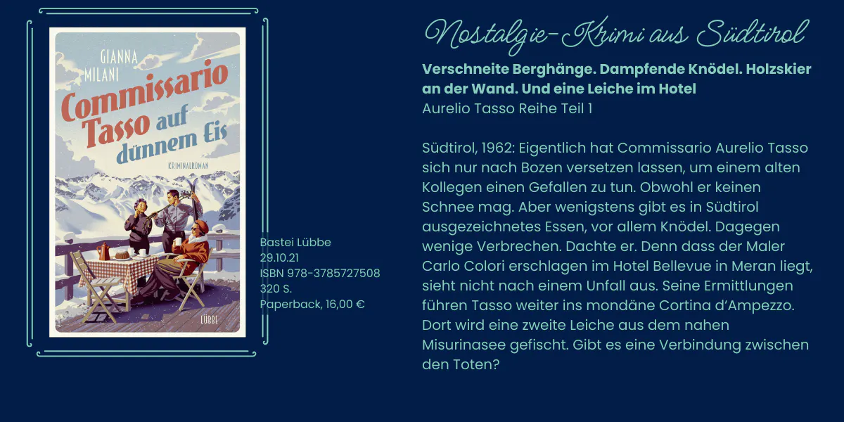 Cover und Klappentext des Romans Commissario Tasso auf dünnem Eis