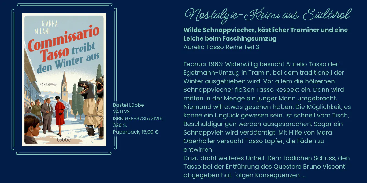 Cover und Klappentext des Romans Commissario Tasso treibt den Winter aus
