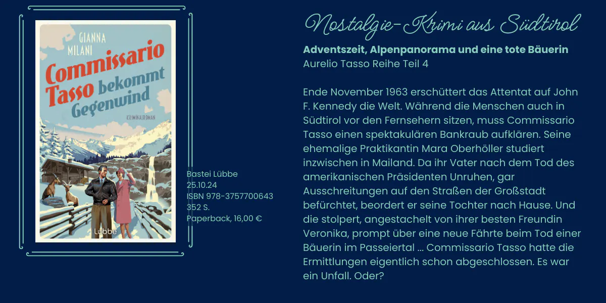 Cover und Klappentext des Romans Commissario Tasso bekommt Gegenwind