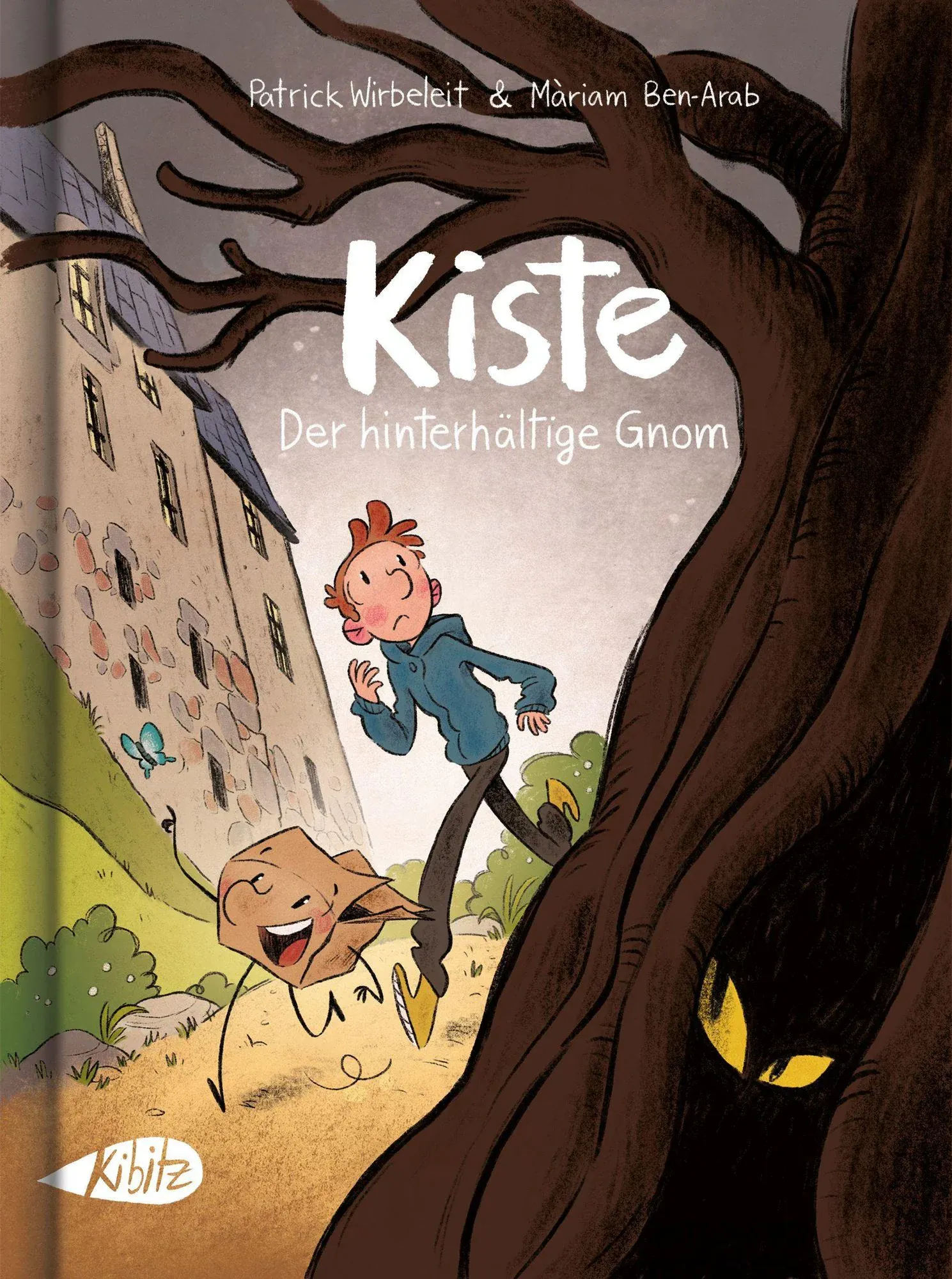 Cover von "Kiste - Der hinterhältige Gnom" von Patrick Wirbeleit und Màriam Ben-Arab aus dem Kibitz Verlag