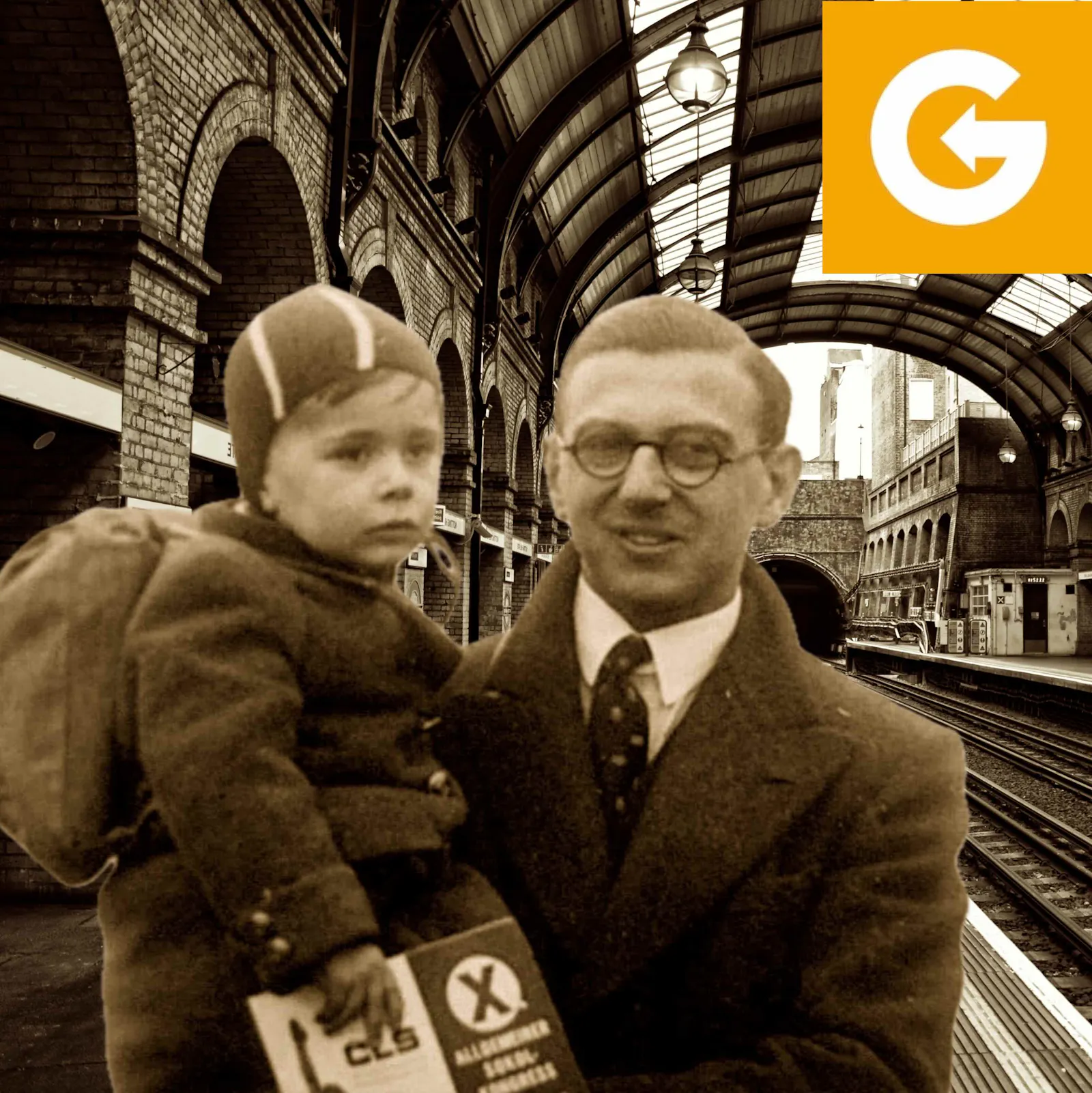 Nicholas Winton mit einem der geretteten jüdischen Kinder aus Prag