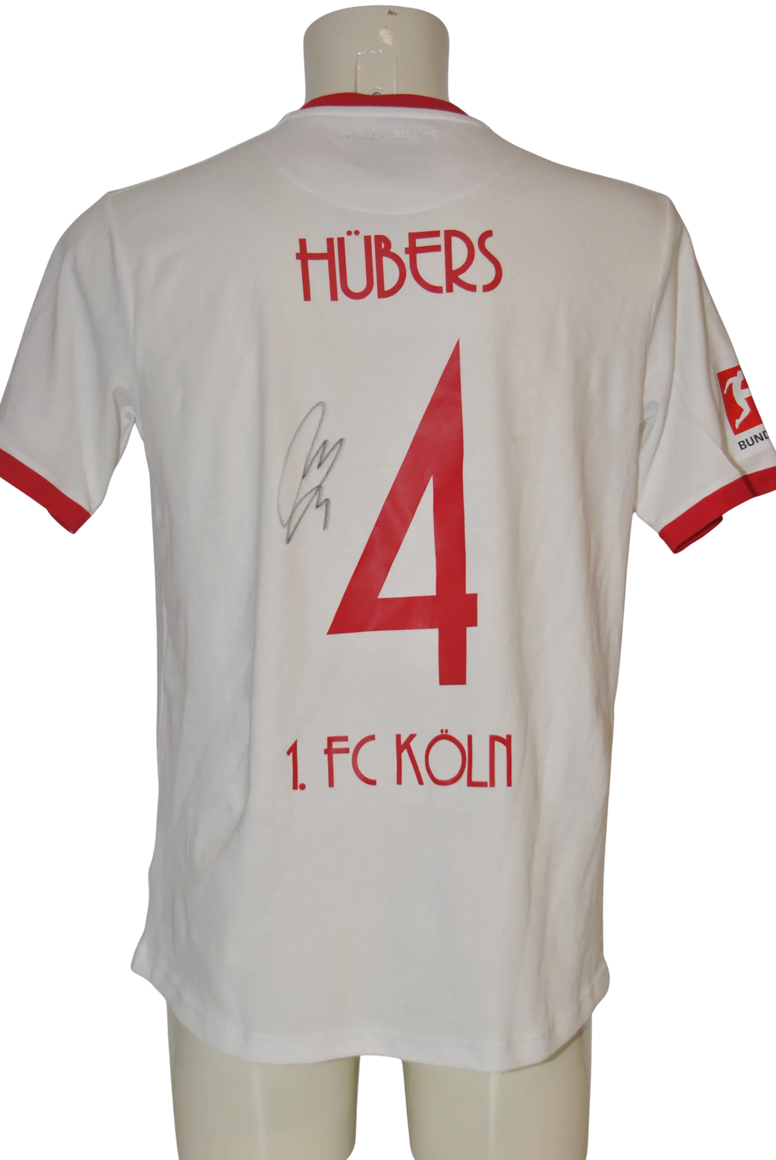 Rückseite des Jubiläumstrikots des 1.FC Köln aus dem Frühjahr 2023.