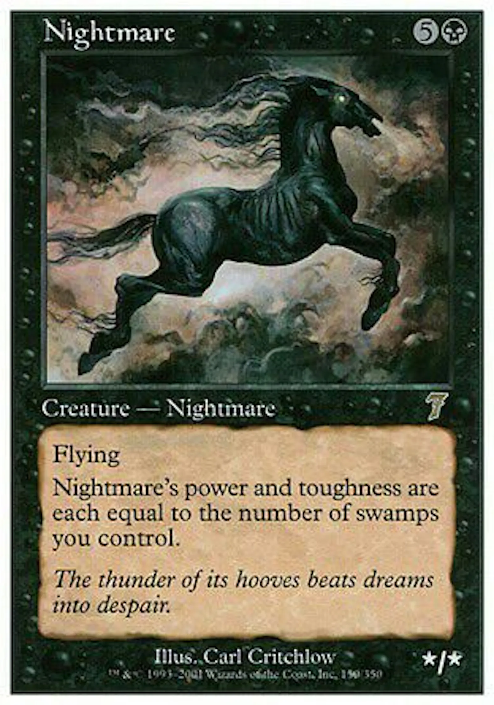 Nightmare, Magic: The Gathering, 2001, Carl Critchlow.