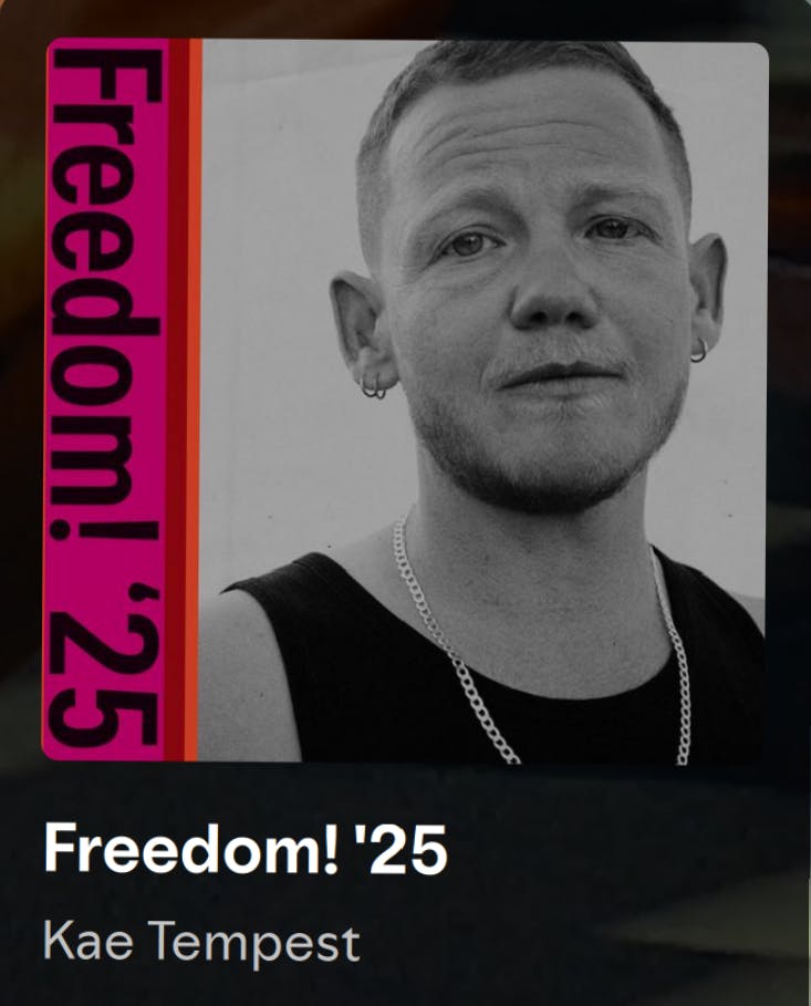 Cover Freedom!25 - Kae Tempest