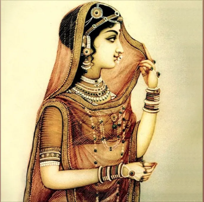 Radha Rani - klassische indische Darstellung
