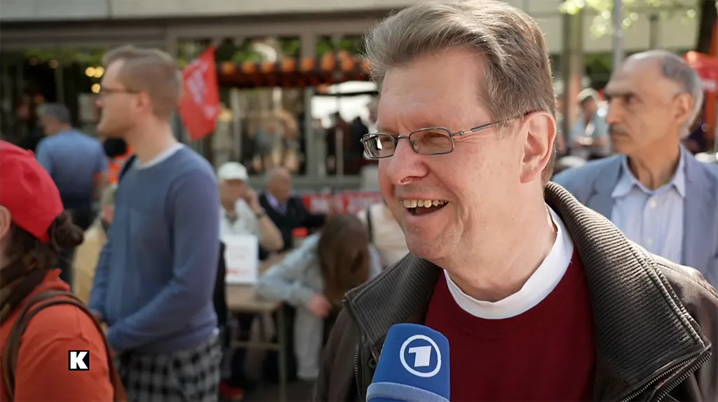 Screenshot Stegner beim Interview