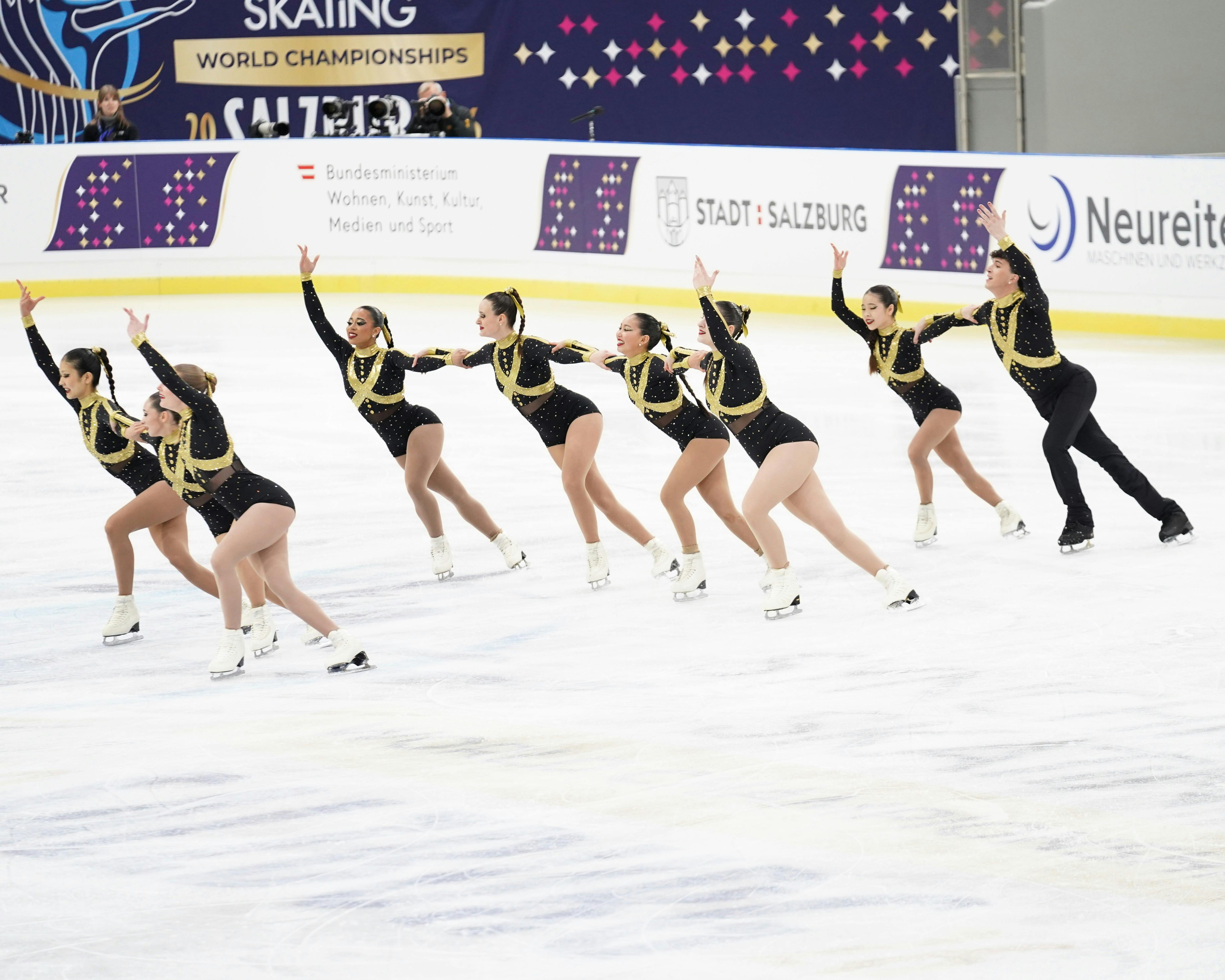 Das Synchro 9 Demo Team aus den USA bei der WM in Salzburg