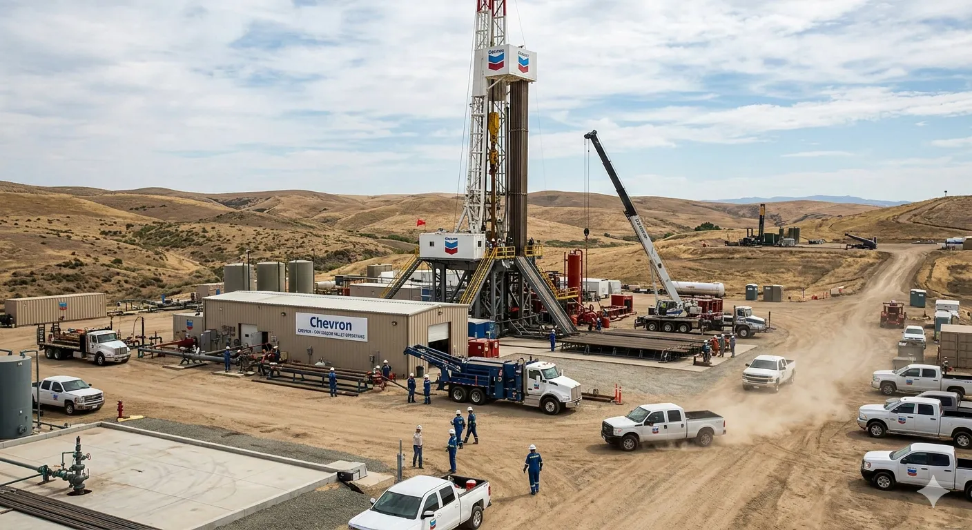 oil drilling activity from chevron