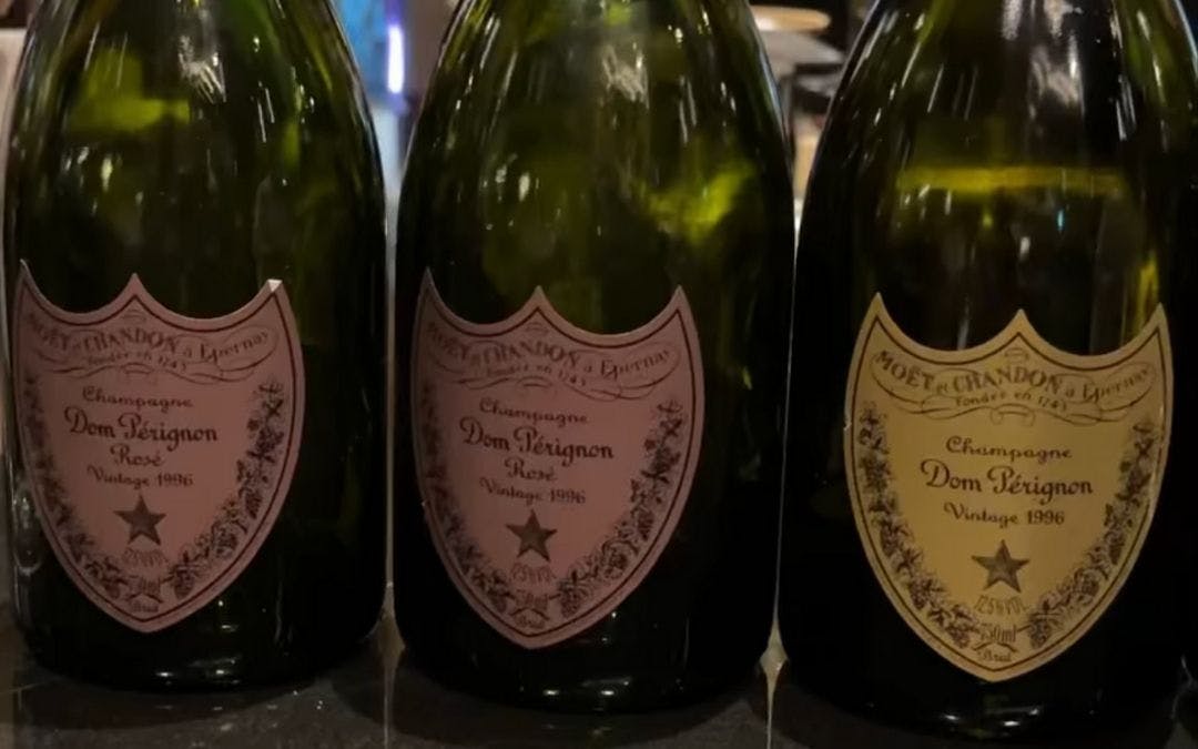 Dom Perignon im Line up Champagne 1996