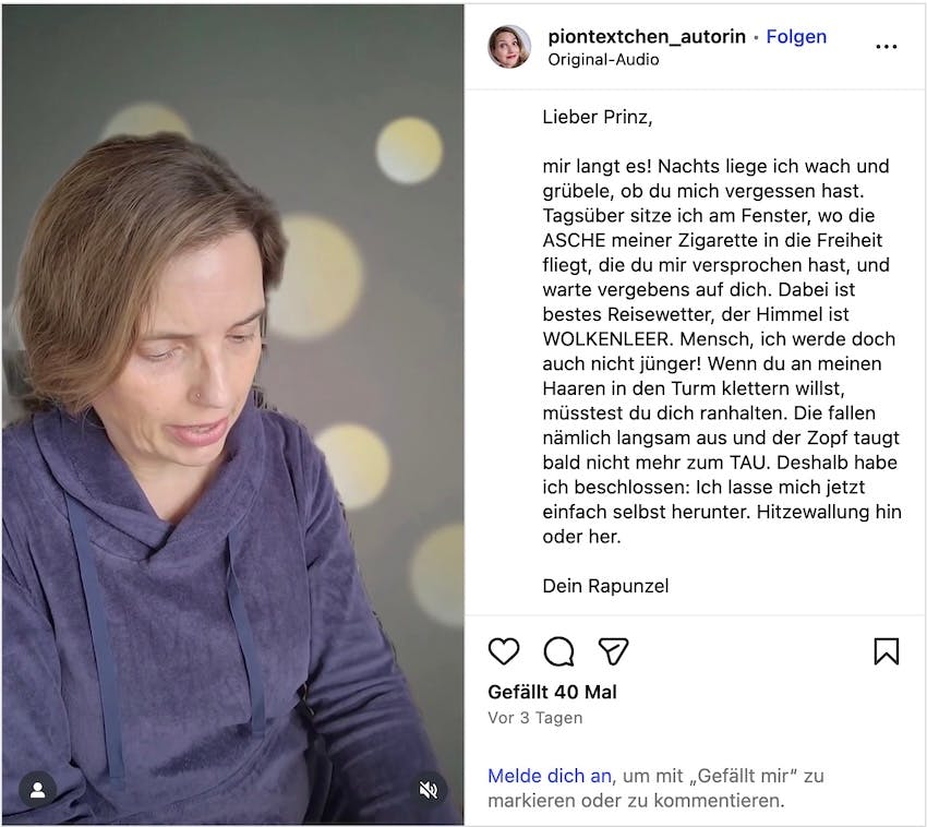 Christine Piontek mit ihrem Drabble zum Thema Wechseljahre