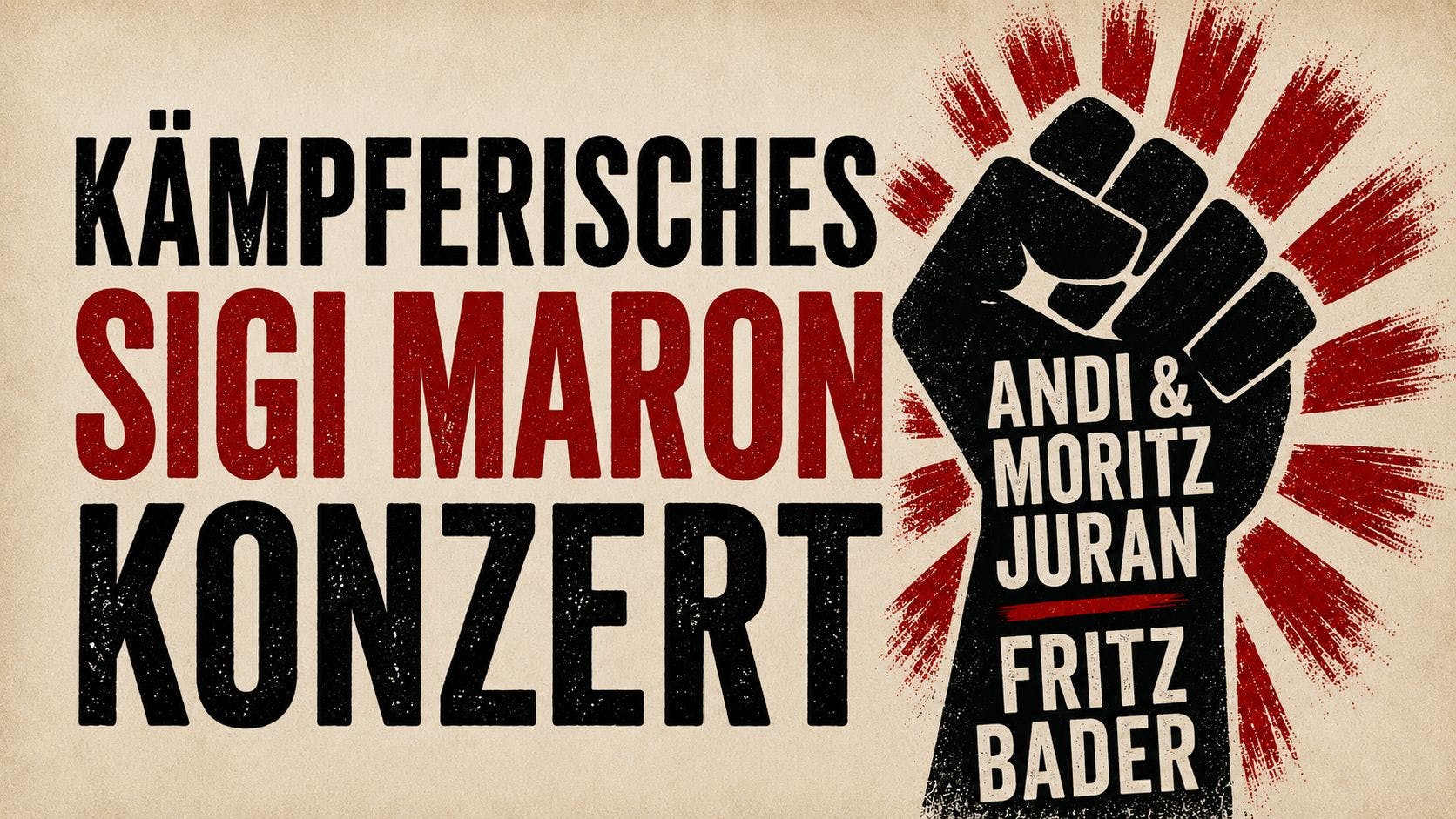 Kämpferisches Sigi Maron-Konzert