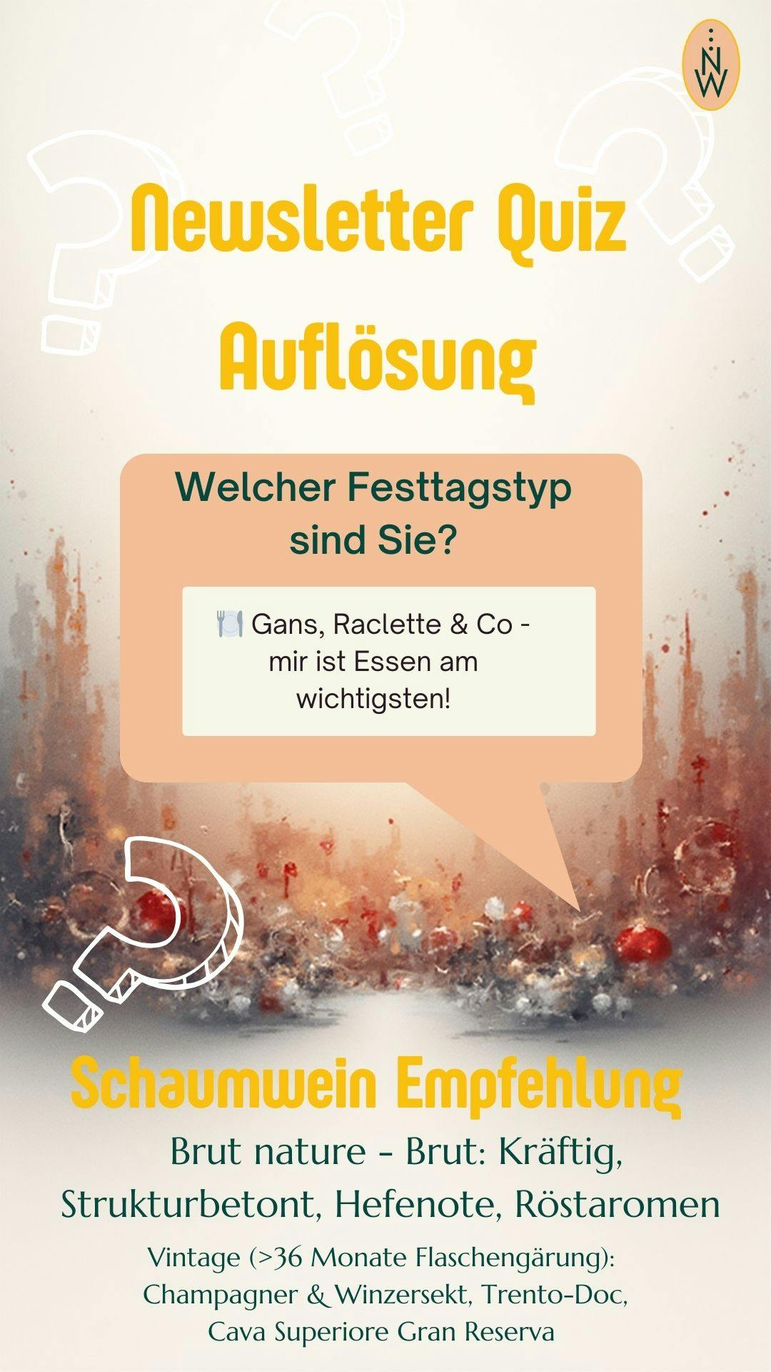 Festtagstyp: Gans, Raclette