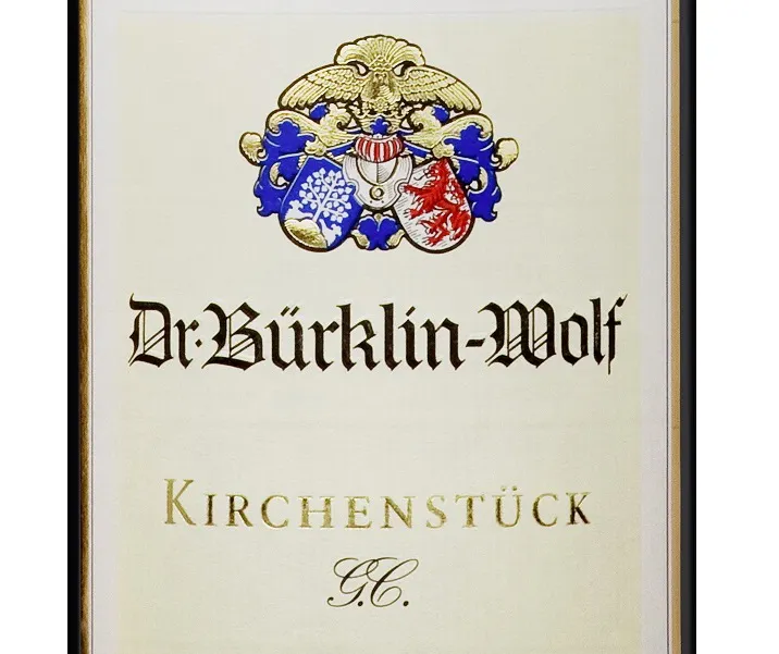 Das ist ein Weinetikett des Weinguts Bürklin Wolf - ein Riesling