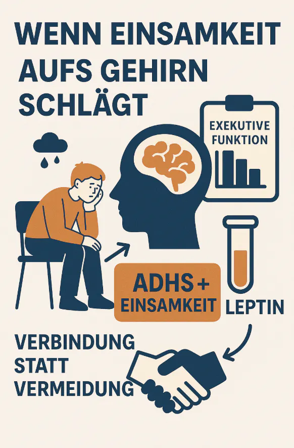 ADHS und Einsamkeit Infografik