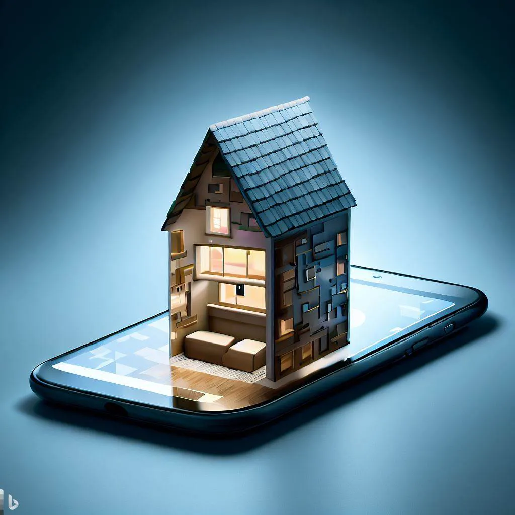 A house that has the shape of a smartphone.