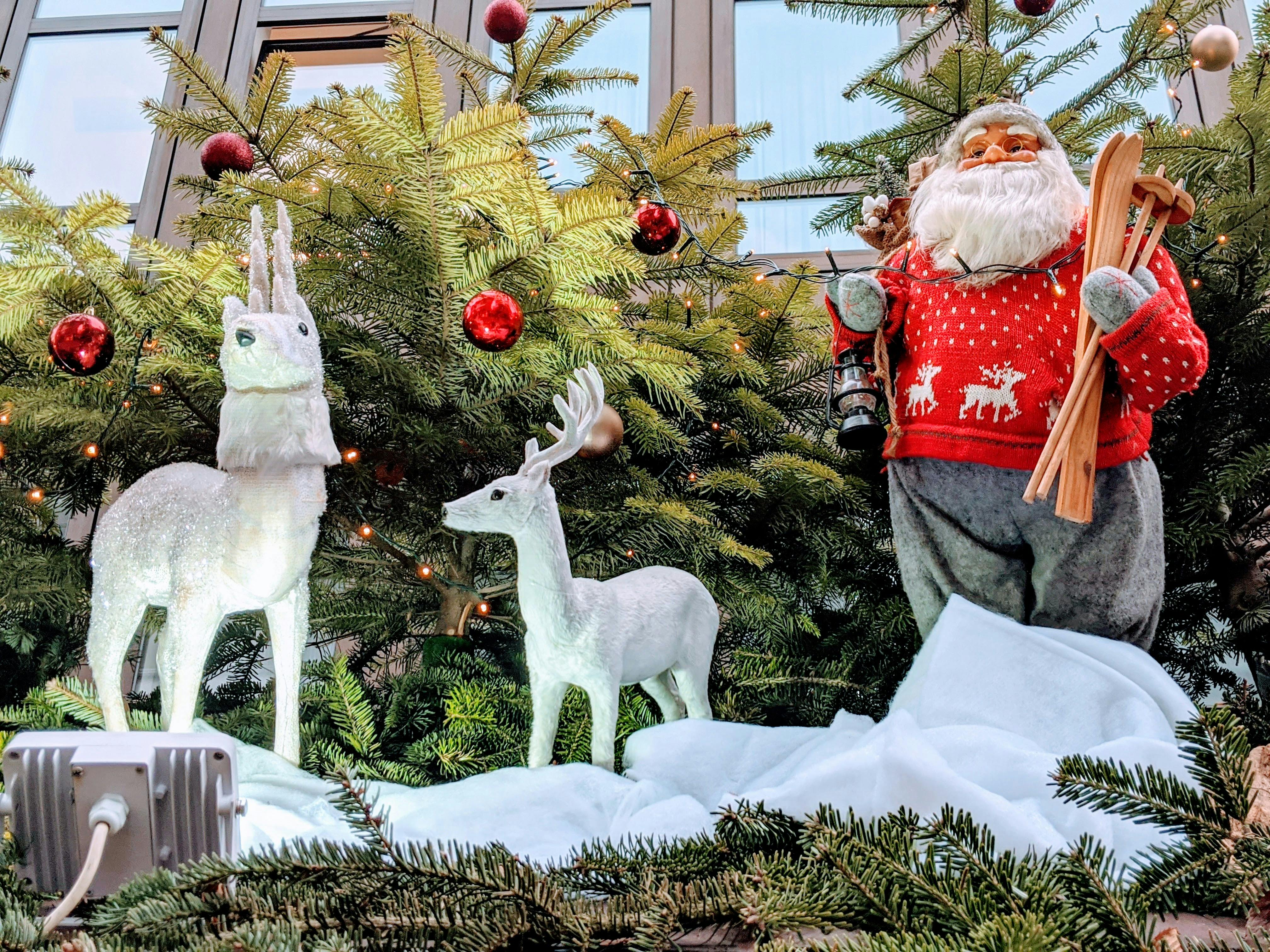 Ski braucht der Nikolaus heute nicht, eher eine Regenjacke.