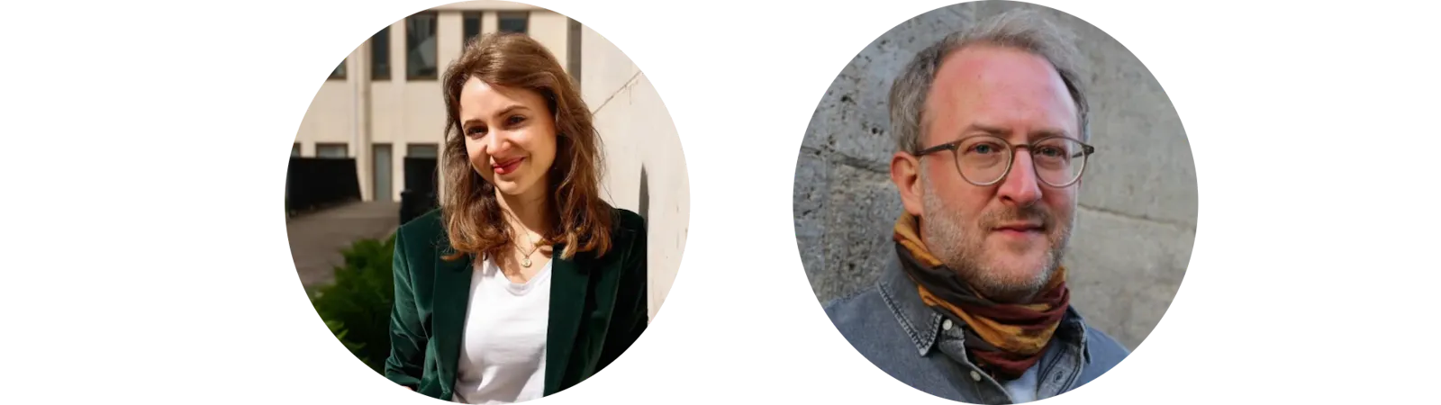 Hier sieht man die beiden Autor*innen des Newsletters, Josephine Andreoli und David Schmidt.