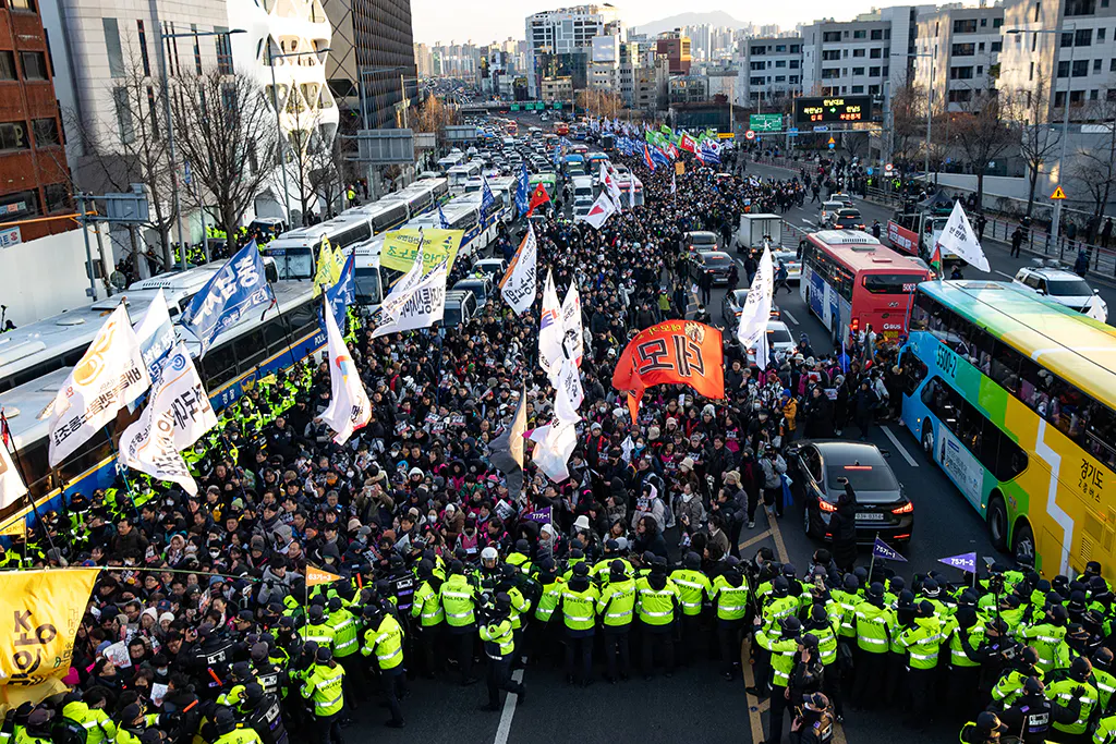 Proteste in Seoul.