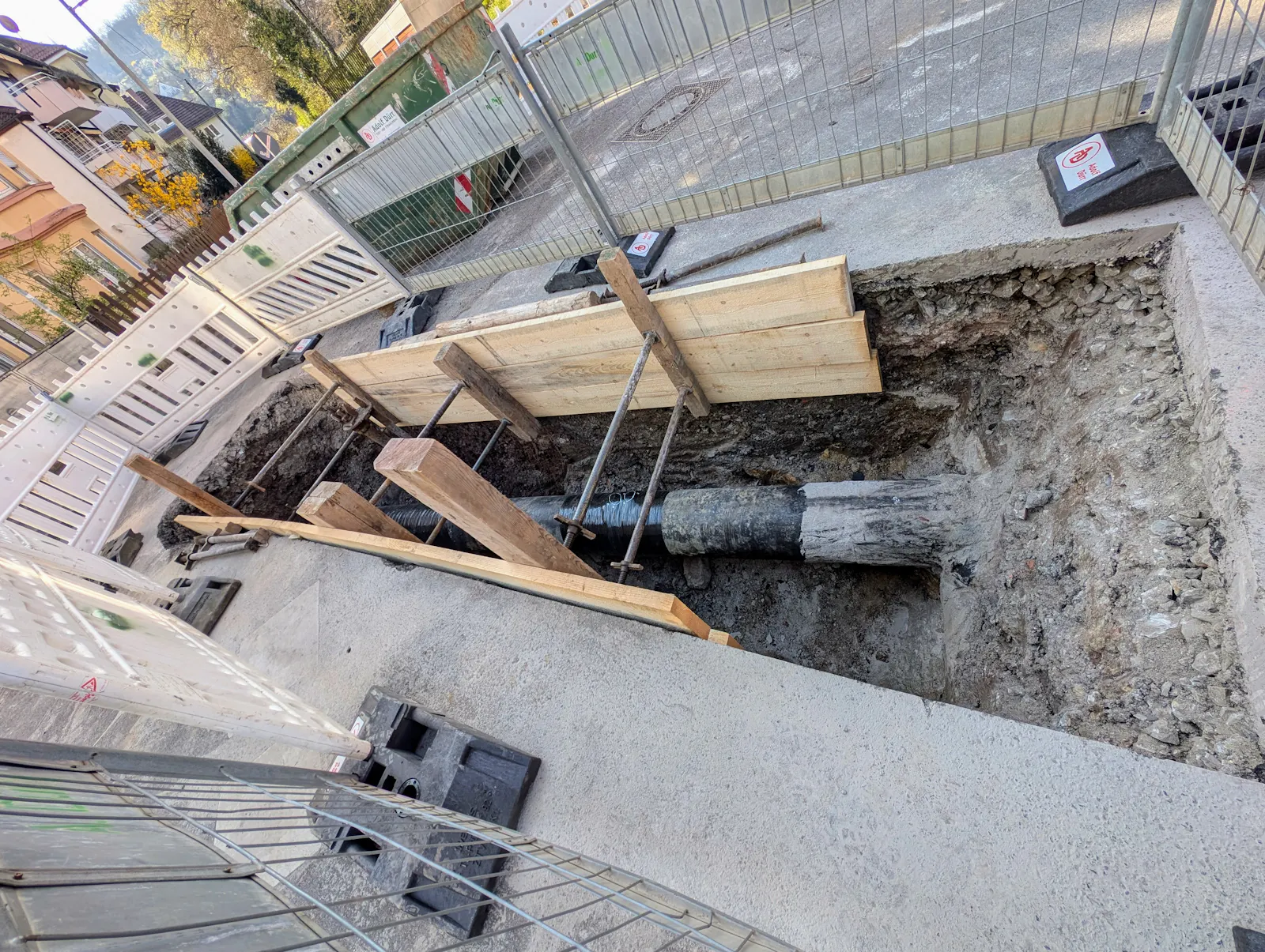 Die Gasleitung, die undicht war. Foto: Jürgen Brand